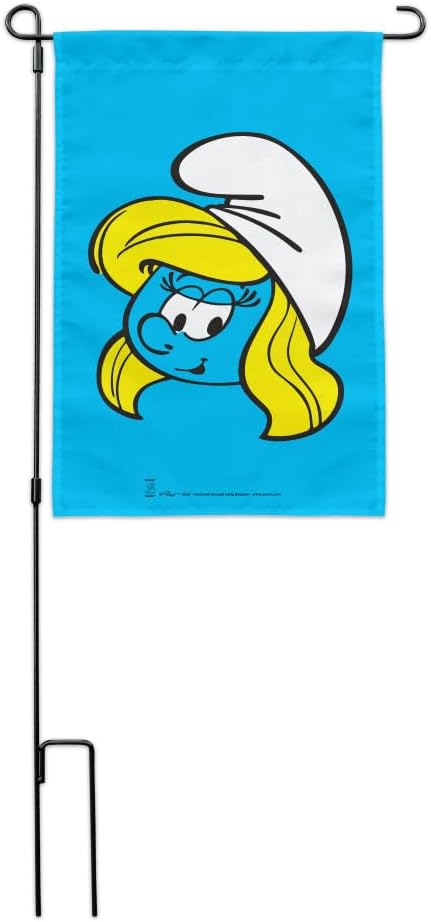 Smurfette Face Garden Yard Flag