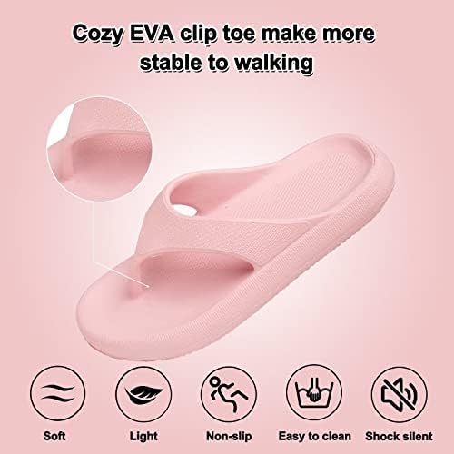 Geweo Cloud Slippers for Women and Men Non-Slip Shower Slides Bathroom Pillow Sandals Flip Flops Outdoor Indoor