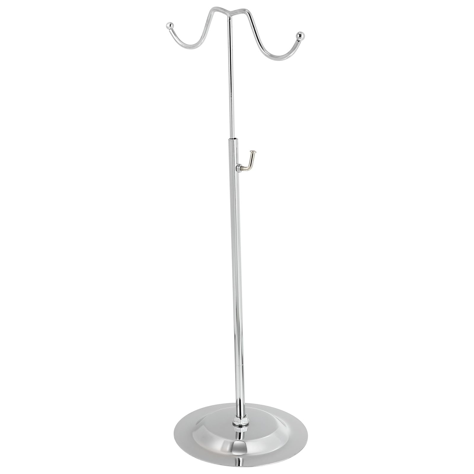 Présentoir porte-paquet relevable en acier inoxydable argenté Baluue