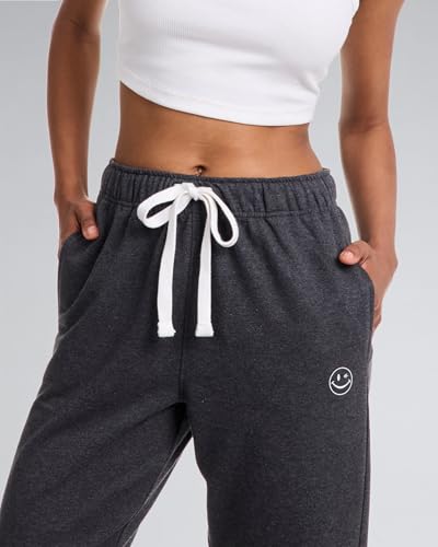 JOE BOXER Womens Sweatpants - French Terry Wide Leg Sweat Pants or Baggy Joggers - Comfy Womens Lounge Pants4