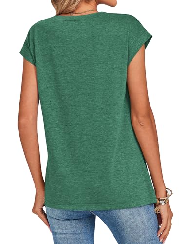 Image of Zeagoo Womens Tops Summer Casual Cap Sleeve Tshirts Shirts Business Dressy Spring Fashion Outfits Trendy Clothes