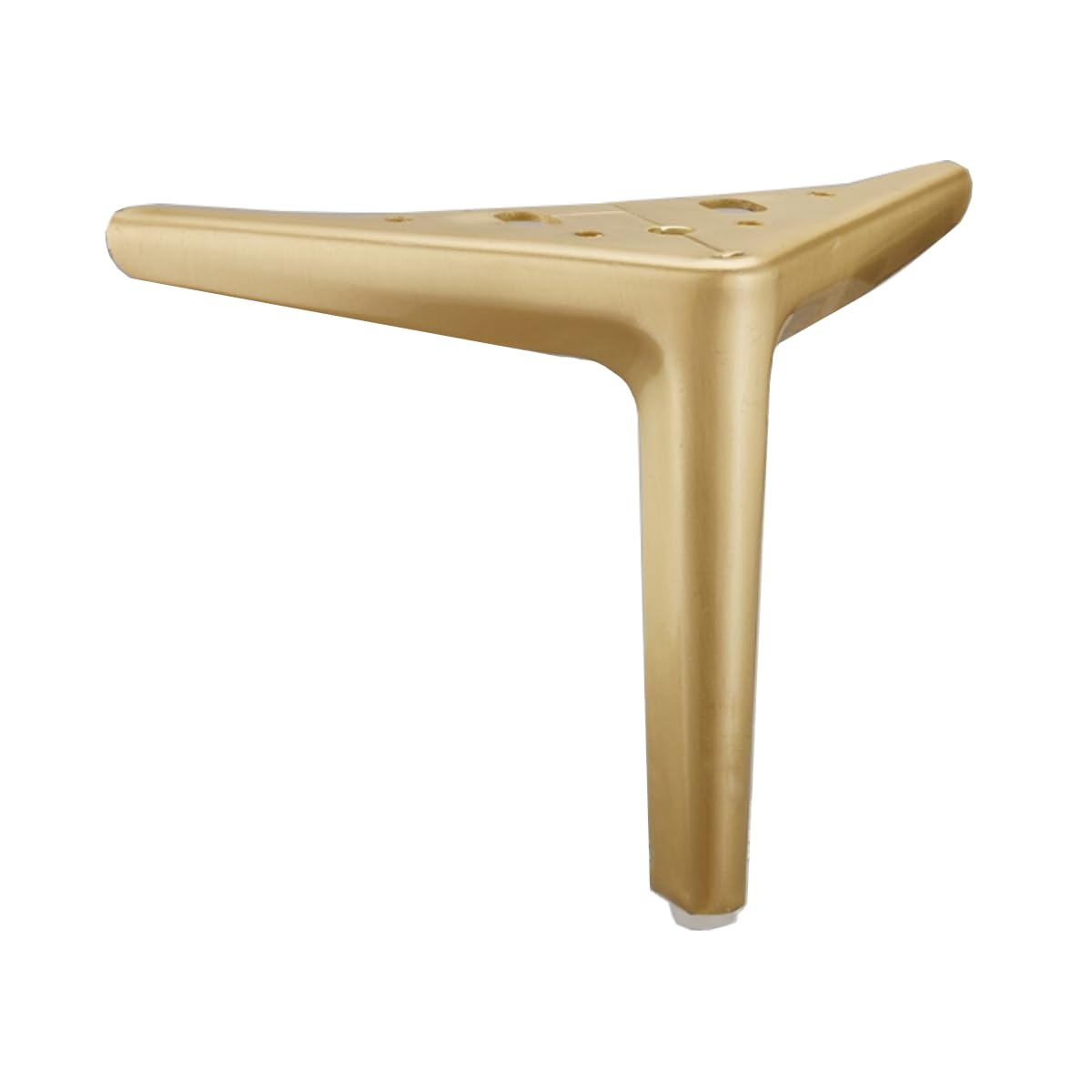 ETOPARS Furniture Legs Metal Triangle Feet Replacement for Cabinet Dresser Sofa Chair Workbench,Pack of 2(Brushed Golden,15cm)
