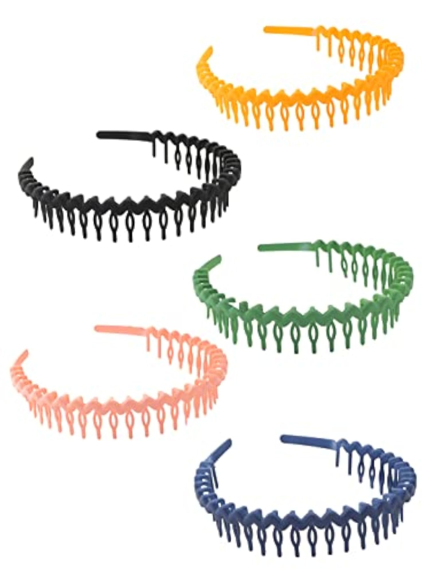 5 Pcs Zigzag Hair Bands Set for Birthday Accessories