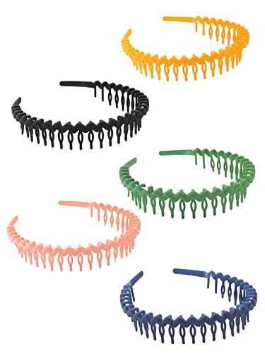 5 Pcs Zigzag Hair Bands Set for Birthday Accessories