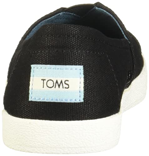 Toms Black Coated Canvas Womens Classic 10006322 (Size: 6.5) #TOP2