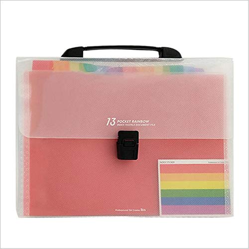 Sac de stockage LIBINFAN portable pour organiser vos papiers de maison et révisions d'examens
