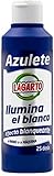 Blanco nuclear Lagarto Aditivo de Lavado Azulete, 25 Lavados, Paquete de 15 x 250 ml, 3750 Gramos