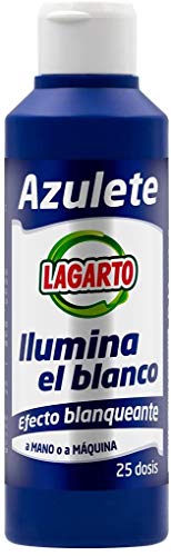 Lagarto Lagarto Botella Aditivos de Lavado - Azulete - 25 Lavados - Paquete de 15 x 250 ml - Total: 3750 ml 3000 g