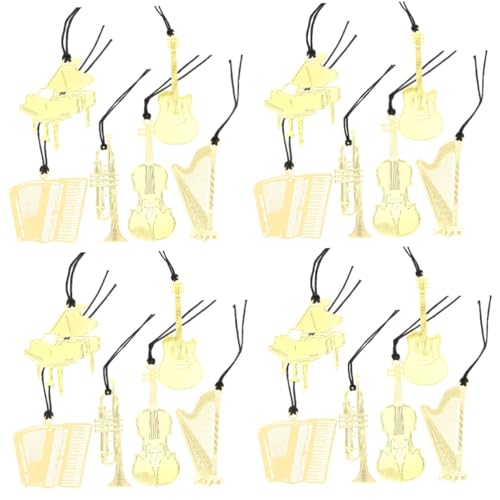Marque-pages instrument de musique : l'accessoire en métal idéal pour embellir vos lectures
