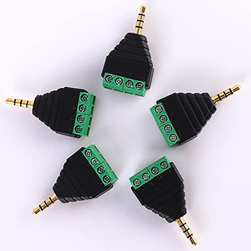 Adaptador Jack 3.5mm macho a Terminal de Tornillo hembra miniatura 5