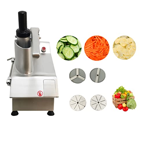 Intbuying Commercial Vegetable Fruit Chopper Cutter Slicing Machine Multifunctional Food Processor Automatic Food Cutting Machine For Onion,Potato,Cheese 550W 110V #TOP22