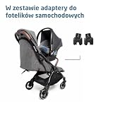 Maxi-Cosi Eva3 Wózek, 0-4 Lat, 0-22 Kg, Lekki i Kompaktowy Wózek dla Niemowląt, Rozkładanie do Pozycji Leżącej, 3 Ustawienia Odchylenia, Automatyczne Rozkładanie, Pasek, Select Grey