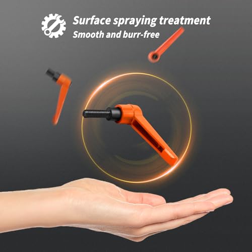 Verstellbare Klemmhebel Griff M12 Spanngriff Griffmutter Klemmgriff Verschlusshebel Außengewinde Griff Maschinengriffe 32mm