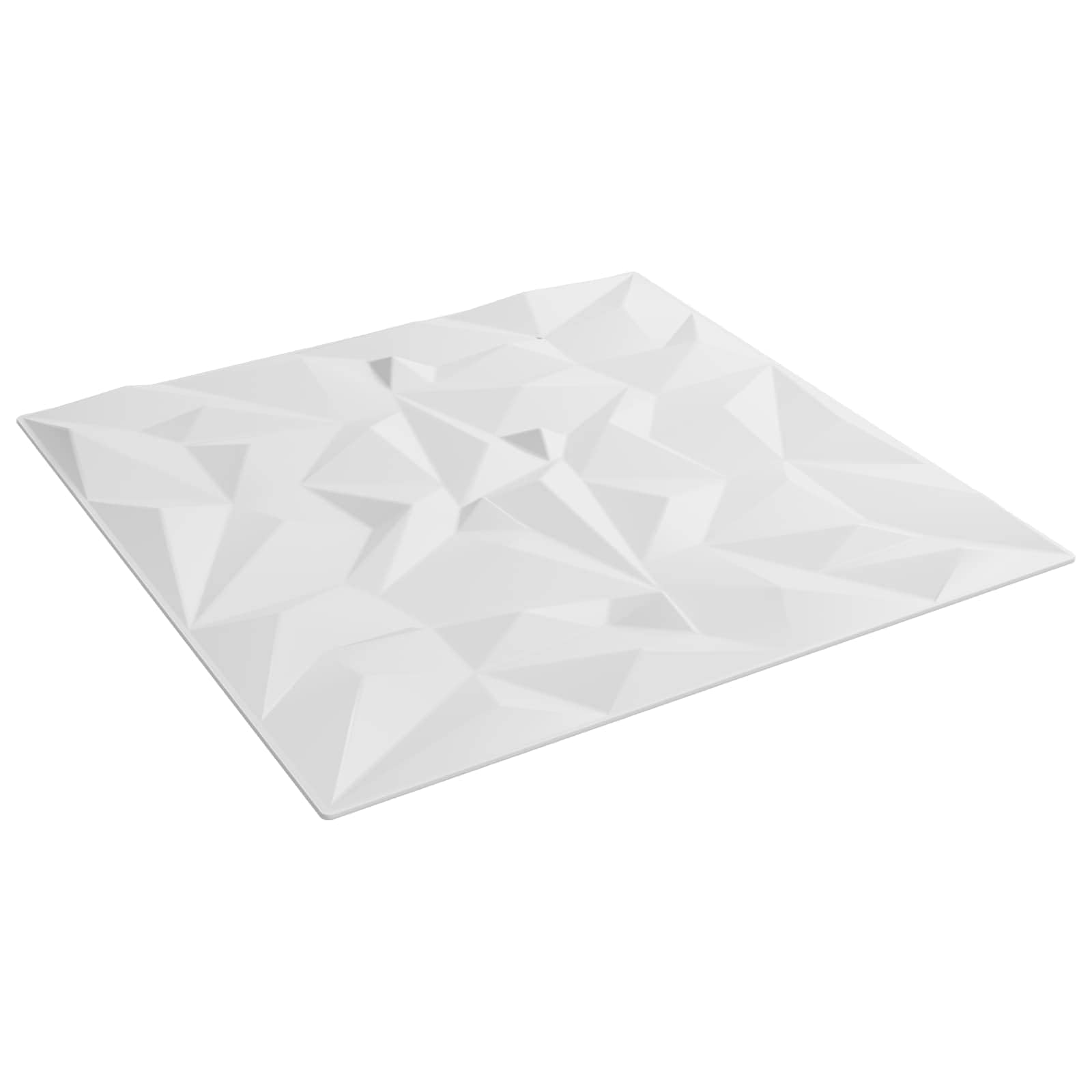 Panele ścienne 24 szt. białe 50 x 50 cm pianka XPS | Samoprzylepna, lekka, do samodzielnego przycięcia, wzór 3D do salonu, sypialni