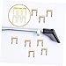 VINTORKY 20pcs Automotive Car Brake Cable Retaining Clip Steel U-Shaped Parking Brake Cable Clip for Cars
