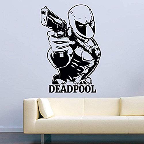 Wall Stickers Wall Decals Deadpool Gun Vinyl Decor Stickers Art Decor Home Decor Removable Vinyl Nursery Kids Room Wall Sticker 58X85Cm