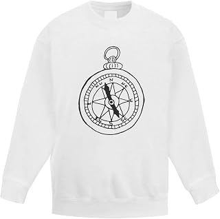 Azeeda 'Vintage Compass' Kid's Sweatshirt/Jumper (12-13 Years) (KW00020687)