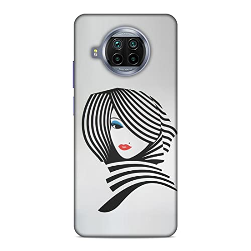 Image of Printed Mobile Back Hard Case Cover for Xiaomi Redmi 10i 5G / Xiaomi Redmi 10T Lite 5G | Girl, Cute Girl, Eye Lashes, Scarf, Lipstick-2197