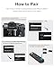 for Fujifilm Camera Remote Control, Hanpusen Rechargeable Wireless Shutter Release with OLED Screen for Fujifilm X100 VI/X-M5/X-T30 II/X-E5/X-T5/X half/X-H2S/X-T30/X-T4/X-T3/X-S20/X-S10/X-T50/X-H2