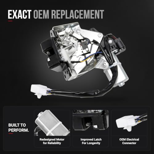 Image of Liftgate Tailgate Lock Latch Actuator - Compatible with Toyota - Highlander, RAV4, Sienna, Venza - Rear Hatch Latch - Replaces 6.94e+105, 69350-0E100, 69350-08040 - 2009-2020
