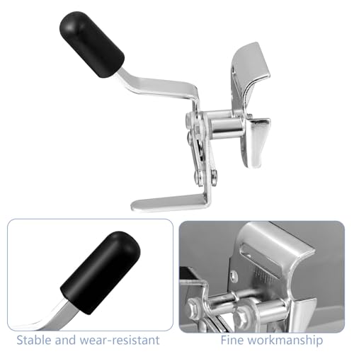 Image of DaisyInner 2 Pcs Heavy Duty Wheelchair Brakes Wheel Locks Wheelchair Parts Mount Bolt on Style for 7 /8 Inch Tubing Universal Wheel Lock Brake Assembly Medical Transport Chair Brake Side (Silver)