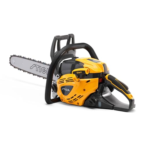 STIGA CS 545 (16') tronçonneuse thermique - Moteur 42.4 cm3 1.9 kW, guide 40 cm, vitesse de chaîne 23.1 m/s, système anti-vibration, entretien facile, puissance et sécurité élevées