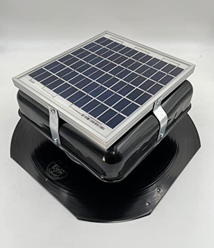 Évent solaire de toit Solar Mega RoofBlaster 2.0 avec évent noir pour aération de grenier - 4
