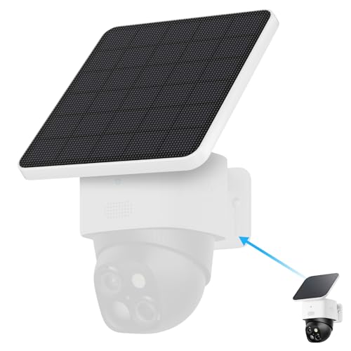 4W Solar Panel Compatible with eufy Security SoloCam S340 Replace The Original 2W Solar Panel Keep Your eufy S340 Camera Continuously Powered IP65 Weatherproof (Only Solar Panel Cameres Not Included)