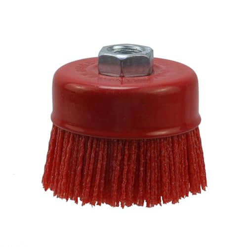 Image of 1Pcs Nylon Cup Brush 3 inch Nylon Filament Brush for Removal Rust Corrosion Paint, Abrasive Filament Cup Brush for Angle Grinder