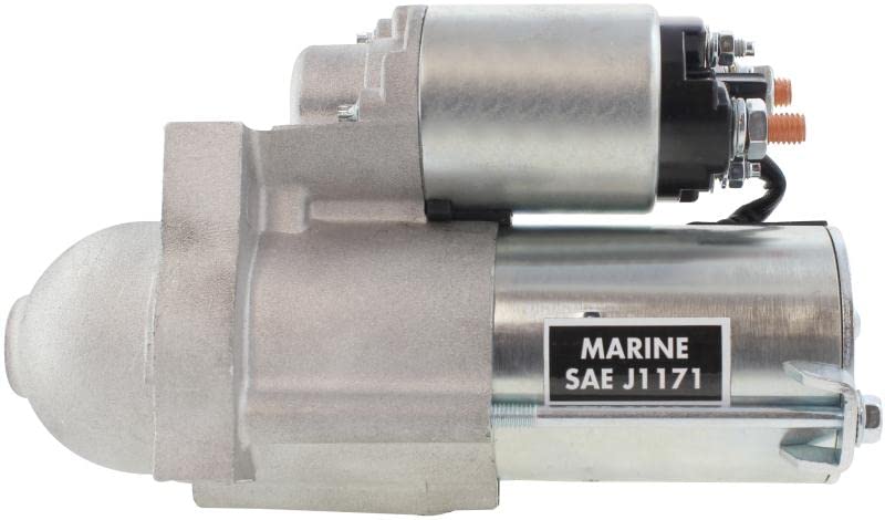 New Professional Grade 12V Starter Compatible with Pleasurecraft Marine Engine 364CI, 6.0L 8cyl, 2003 2004 2005 2006 2007 Replaces 9000887 RA122019 30462 18-6443 71-01-6931 91-01-4591 21677590