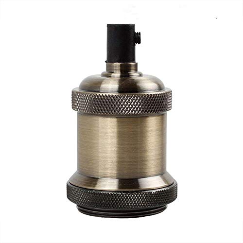 MZY1188 1 Jeu d'adaptateur de Douille E27 - Montage de la Suspension de Plafond, lumières dorées rétro, Filetage de la Base, Ampoules E27, culot de la Douille, Support de Lampe Cover
