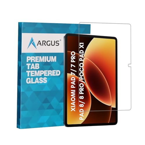 Image of Argus Military Grade Tempered Glass for Xiaomi Pad 7 / Pad 7 pro 11.2 Inch Display Guard, HD Clear, Anti-Fingerprint, Bubble-Free Installation - 1 Pack
