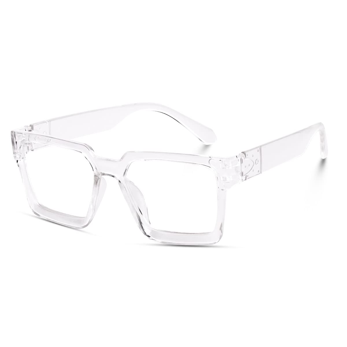arzonai Badhshah Inspiration Unisex Trendy UV Protection Retro Sunglasses for Men and Women Pack of 1 (White-Transparent)-picture-16