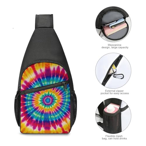 Morrales Sling Tie Dye para senderismo y uso casual miniatura 5