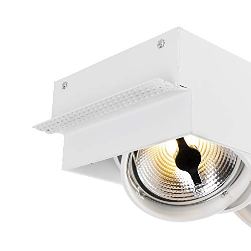 Qazqa oneon trimless 111 - Faretto da incasso Moderno - 2 luce