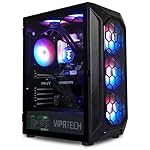 ViprTech Overlord 2.0 Liquid-Cooled PC - AMD Ryzen 7 5700X (4.6Ghz Turbo), RTX 4070 Super 12GB, 32GB DDR4 3200, 2TB NVMe SSD, 800W Gold PSU, VR-Ready, WiFi BT, Win 11, Gaming Desktop Computer