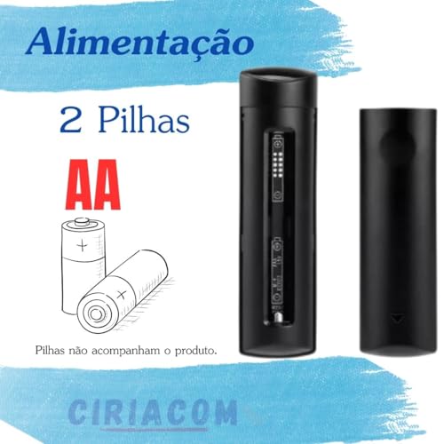 Controle Remoto Compatível Fire Stick da amazon com Comando de Voz e Controle TV - Teclas de atalho,