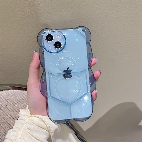 Coque transparente iPhone 12 Pro avec motif cœur 3D mignon et relief protecteur LVTFCO