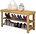 Shoe rack Housewares nowoczesny minimalistyczny 2-warstwowy naturalny stojak na buty półka przechowywanie szafka FANJIANI (rozmiar: 42 * 27 * 50 cm)