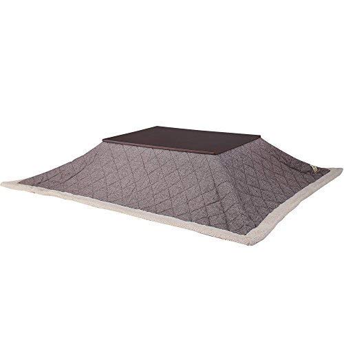 AZUMAYA KK-102BR Kotatsu Futon Comforter Rectangle Shape W75 x D90 Inches, Polyester Fabric Material, Home and Living, Light Brown Color, This Order Comes only Futon Comforter