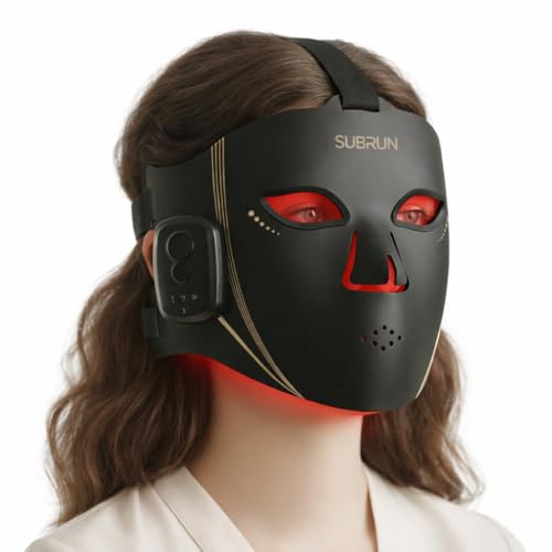 Red Light Therapy for Face, FDA-Cleared Red Light Therapy Mask, 336 LEDs Full Face Coverage & 4 Modes, Rechargeable Cordless At-Home Facial Skincare Device, Birthday Gifts for Women Mom Wife