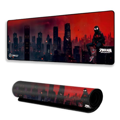 Image of Animated Hero Inspired Mouse Pad 12x32 Inch 3mm Extended Gaming Desk Mat with Anti-Slip Rubber Base Mousepad for Smooth Surface Desk pad for PC & Laptop Use Waterproof & Stiched (Multicolour)