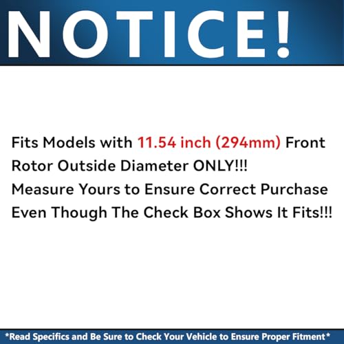 Image of Detroit Axle - Front Drilled & Slotted Brake Kit for 2013-2022 Honda Accord | Brake Rotors Copper-Free Ceramic Brakes Pads 2014 2015 2016 2017 2018 2019 2020 2021 Replacement 11.54 inch inch Rotors