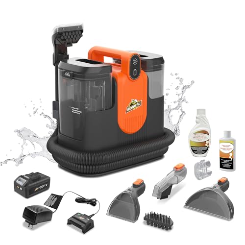 Image of Armor All MAX 20V Cordless Portable Spot Cleaner for Carpet & Upholstery, Portable Deep Cleaner with Auto Detail Tools for Cars, Pets, Area Rugs & Couches- DSCC2001 0901