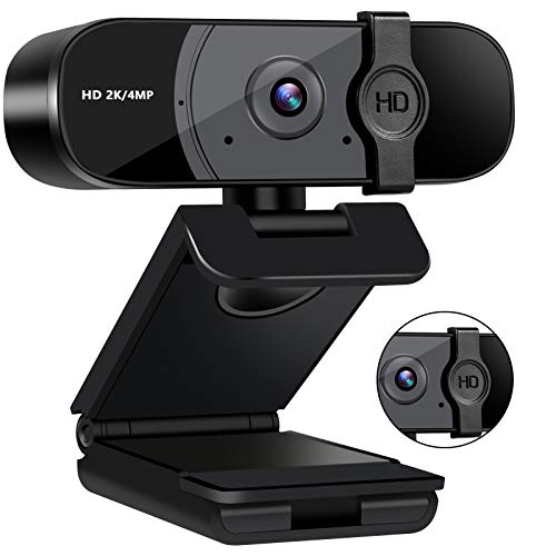 Webcam with Microphone for Desktop, 1440P Streaming USB Computer Camera with Privacy Cover,Plug and Play USB Web Camera for YouTube,Video Calling,Conference, Live Broadcast,Online Classes