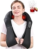 Massagegerät Nackenmassagegerät mit Wärme , Shiatsu Rückenmassagegerät mit 3D-Massage für Schulter Nacken Rücken im Büro Zuhause