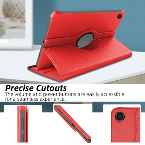 Image of TGK 360 Rotatable Flip Cover for Samsung Galaxy Tab A11+ Plus 11 Inch 2025 Case /Galaxy Tab A9 Plus 2023 (Red)