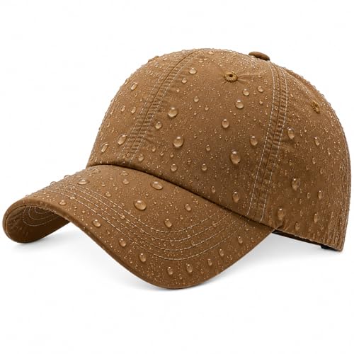 Image of Waterproof Baseball Cap Breathable UPF50+ Caps for Men Women Outdoor Sport Adjustable Rain Quick Dry Hat