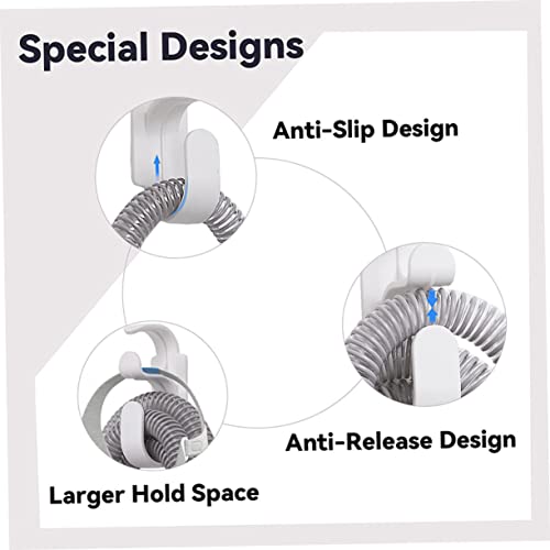 ORFOFE 2 Peças Suporte Para Tubo De Máscara Facial Suporte Para Cabide Cpap Gancho Pvc Universal