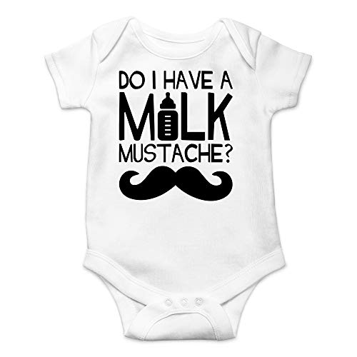 Cbtwear Do I Have A Milk Mustache - Funny Breastfeeding Humor Outfit - Cute Infant One-Piece Baby Bodysuit (12 Months, White) #TOP15